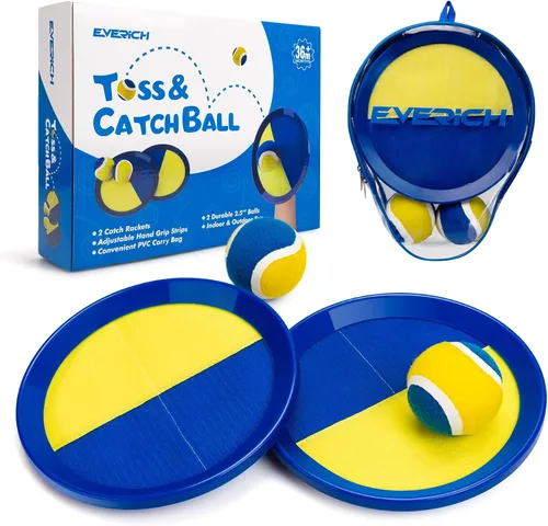 Vista 19 de Juego de pelota para lanzar y atrapar, juego de bolas adhesivas mejoradas para niños y niños pequeños, resistente y resistente al agua, juguete