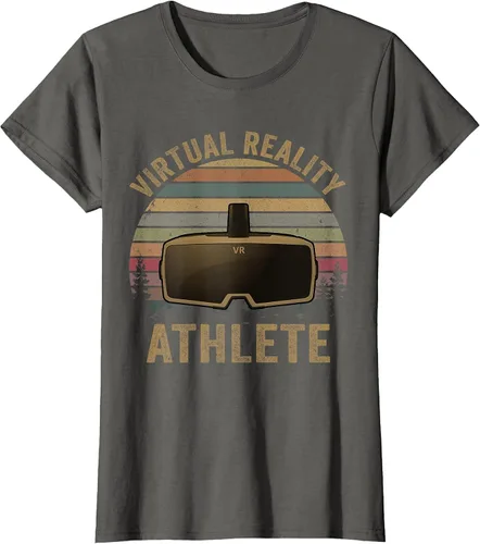 Vista 43 de Virtual Reality Athlete for VR Gamers Camiseta Asphalt Grey