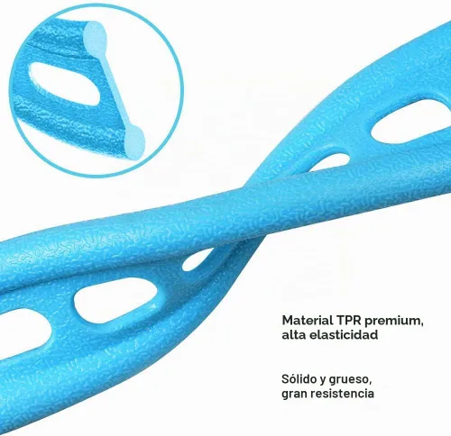 Vista 2 de Banda de resistencia para pedal de yoga, cuerda elástica, equipo de ejercicio para sentarse en casa, gimnasio, brazo, abdominales, equipo de Azul