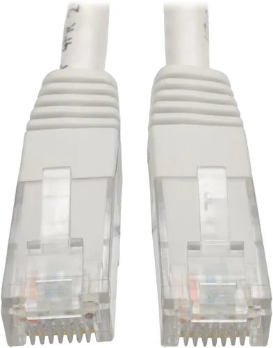 Vista 25 de Tripp Lite Cable de conexión moldeado Gigabit Cat6 Cat5e RJ45 M/M 550MHz Gris