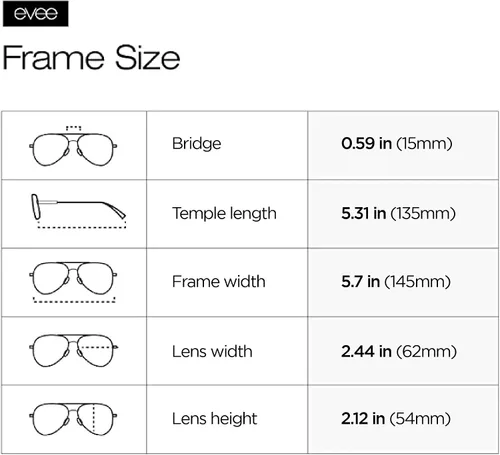 Vista 8 de EVEE Gafas de sol polarizadas estilo aviador, gafas de sol militares clásicas (cout)