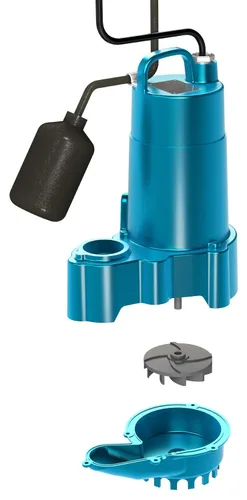 Vista 3 de Barnes 112549 Modelo SP33A Bomba de sumidero sumergible – Alta eficiencia para uso residencial, impulsor de vórtice de hierro fundido, 1/3 HP, 3000