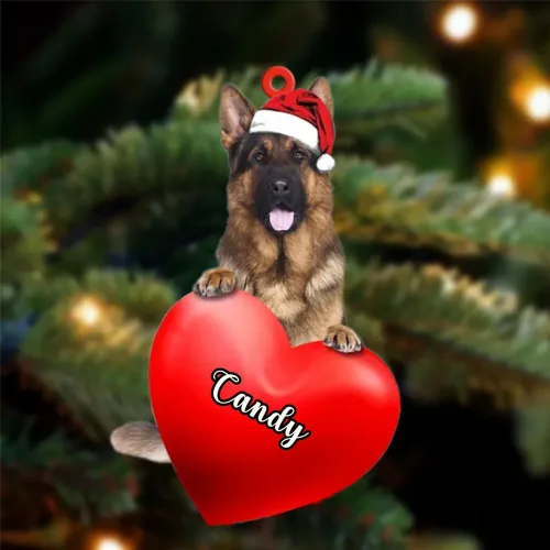 Vista 154 de Adornos de Navidad personalizados para perros, nombre personalizado, adorno de Malamute de Alaska, adornos acrílicos, regalos de Navidad, amantes