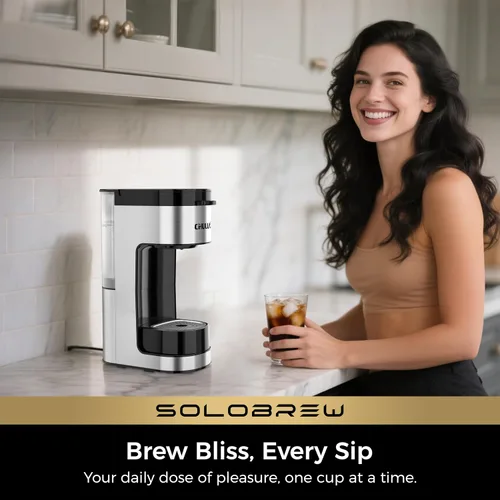Vista 11 de CHULUX SoloBrew - Cafetera de una sola porción para cápsulas K Cup