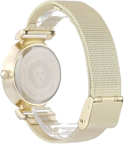 Vista 7 de Anne Klein Reloj pulsera de malla acentuada con purpurina para mujer
