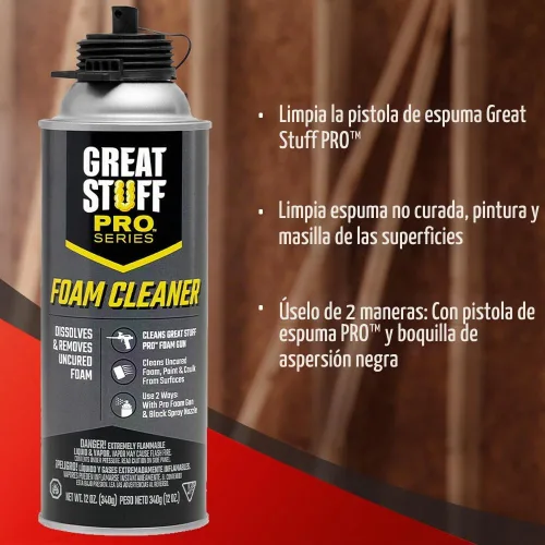 Vista 7 de GREAT STUFF PRO Gaps & Cracks - Kit de sellador de aislamiento de espuma