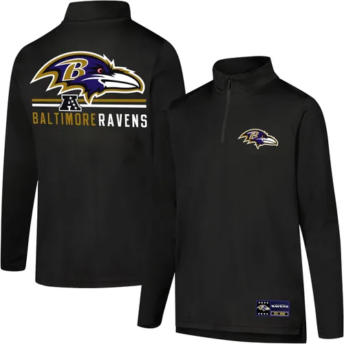 Vista 26 de Ultra Game - Camiseta juvenil NFL oficial con cremallera de un cuarto y manga larga súper suave