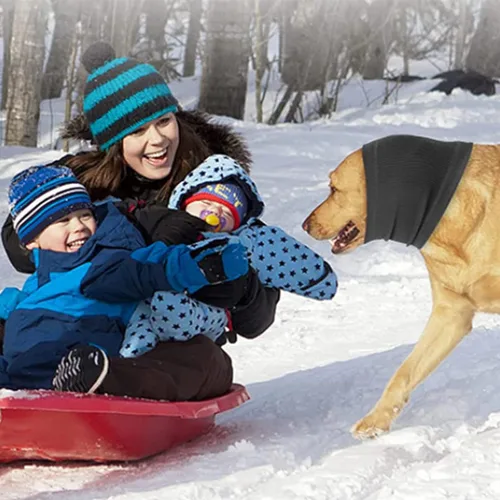Vista 6 de Quiet Ears for Dogs - Paquete de 3 fundas para oídos para perros, para ruido, aseo y secado de fuerza, milagro para aliviar la ansiedad y calmar