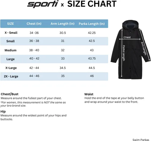Vista 5 de Sporti Parka de natación cómoda con forro polar
