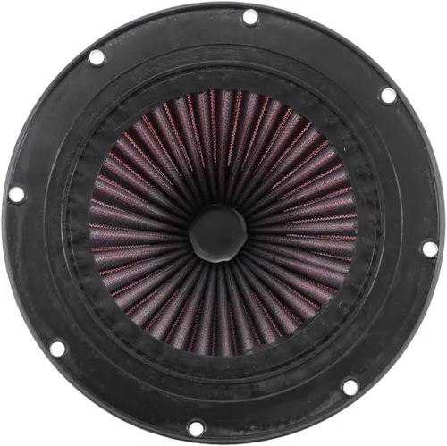 Vista 3 de K&N Filtro de aire redondo: Alto rendimiento, Premium, Lavable, Filtro de motor de repuesto: Altura del filtro: 5.25 pulgadas, Forma: Cónico cónico