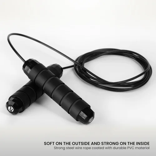 Vista 2 de Limm Adjustable Jump Rope for Workout - All-Purpose Exercise Jump Rope Kids & Adults Love with Tangle-Free, Comfortable Foam Handles - Best