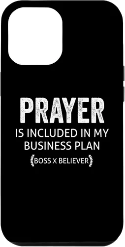 Vista 6 de La oración del iPhone 15 está incluida en el caso My Business Plan Boss Believer