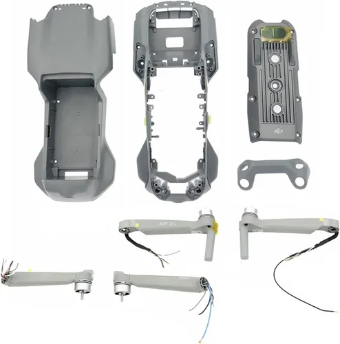 Vista 2 de SeiZed Brazo de motor original para DJI Mavic Air 2S cubierta superior delantera marco inferior carcasa delantera/trasera izquierda/derecha brazos