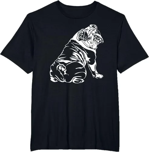 Vista 74 de Gracioso Bulldog Inglés playera perro Hund playera regalo, Azul (Heather blue)