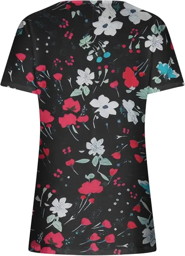 Vista 4 de Womens Summer Tops 2023 Party Flowy Outfits Boho T-Shirts Spring Tops Short Sleeve T-Shirts 2023 Trendy