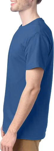 Vista 4 de Hanes ComfortSoft - Camiseta de manga corta para hombre (paquete de 4)