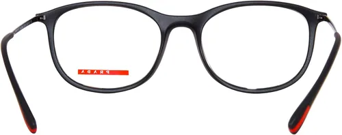 Vista 4 de Prada Linea Rossa Clear Demo - Gafas redondas para hombre PS 06NV DG01O1 55, Caucho negro
