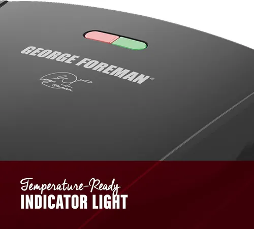 Vista 2 de George Foreman GRP1060B - Parrilla eléctrica y prensa para panini (4 porciones), color negro