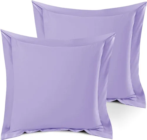Vista 135 de Nestl Juego de 2 fundas tipo sham de almohada suaves - Fundas de almohada de microfibra de doble cepillado - Fundas de almohada de cama premium