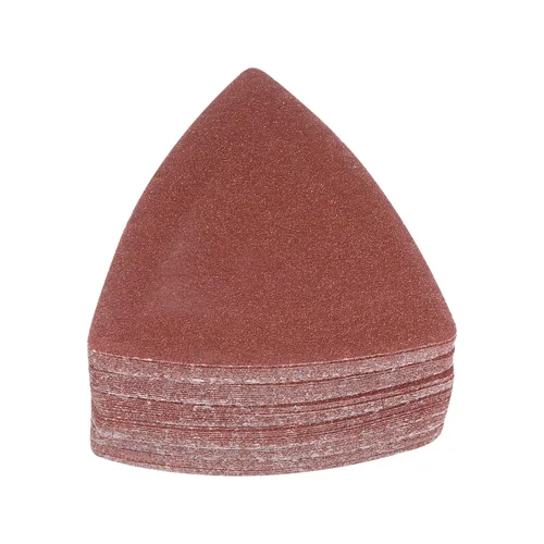 Vista 26 de HARFINGTON 60 piezas de papel de lija triangular de gancho y bucle, 40 granos, almohadillas de lijado de óxido de aluminio de 3-1/8 pulgadas, papel