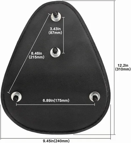 Vista 6 de Kit de asiento para motocicleta Bobber Solo para Harley Sportster 883 1200 Negro