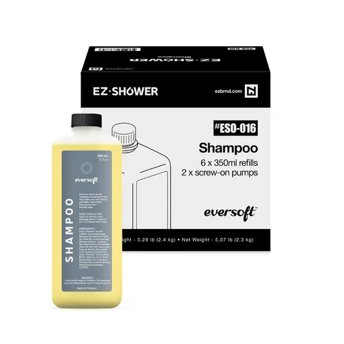 Vista 8 de EZbrnd Eversoft - Cartucho de repuesto refrescante para gel de baño, 12 oz (12 onzas) x 6