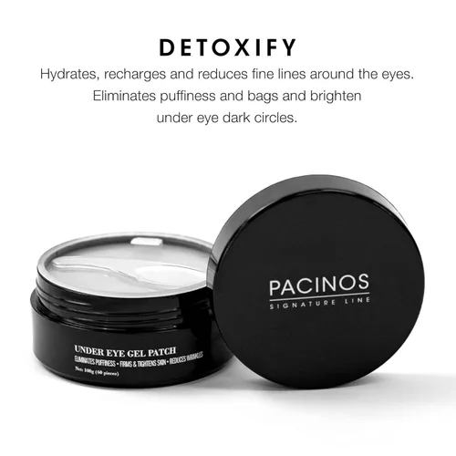Vista 4 de Pacinos Parches de gel para debajo de los ojos: elimina la hinchazón, suaviza las arrugas, ilumina la oscuridad bajo los ojos, reafirma y tensa