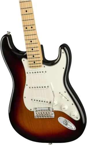 Vista 3 de Fender Player Stratocaster SSS Guitarra Eléctrica, 3-Color Sunburst, Diapasón de Arce