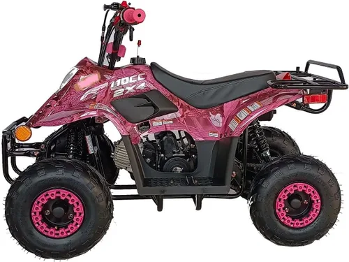 Vista 5 de Quad todoterreno automático de 110cc, con motor de 4 tiempos y llantas de 16" para niños, Fibra de carbono