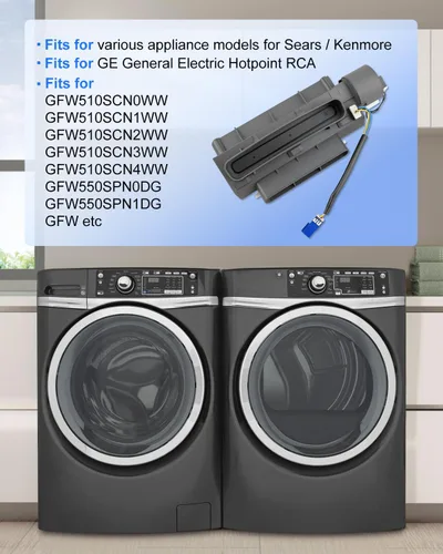 Vista 2 de WH16X29509 Amortiguador de ventilación para lavadora GE Kenmore Sears