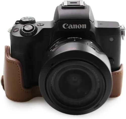 Vista 3 de kinokoo Funda de piel sintética completa para Canon EOS M50 0.591-1.772 in