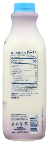 Vista 2 de Lifeway Kéfir, orgánico de leche entera, 32 onzas