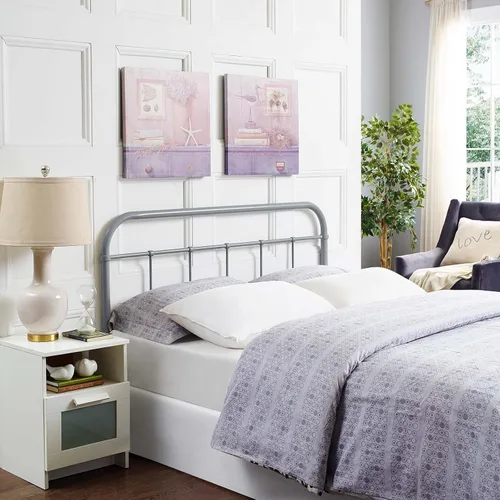 Vista 8 de Modway Serena - Cabecera de cama de acero estilo rústico