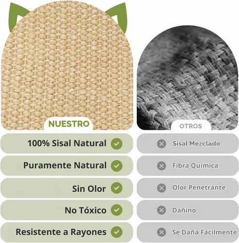 Vista 3 de HOTEAGLE Cama rascador para gatos de interior, varillas de apoyo gruesas