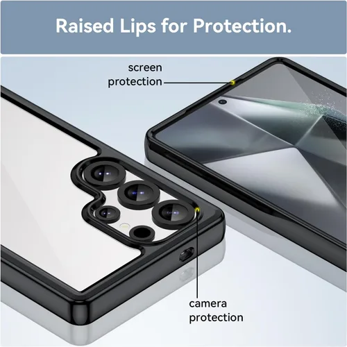 Vista 6 de Cubierta De TPU Para Luckeu I25 Ultra, Caso Suave Funda Protectora De Goma De Parachoques (7,25")-MFXC - Negro
