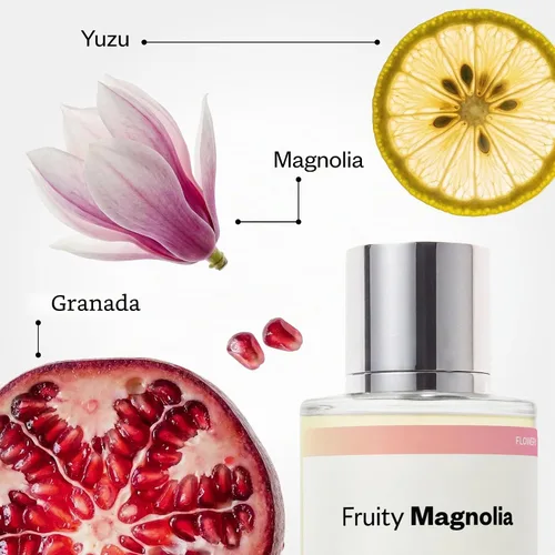 Vista 3 de Dossier - Fruity Magnolia - Eau de Parfum - Inspirado en Vers. Bright Crystal - Perfume de lujo - Sin parabenos - Vegano - Para mujeres - Fragancia
