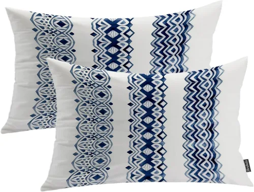 Vista 64 de Shrahala Abstract Art Modern Aesthetic Decorative Pillow Covers, Fluid Forms Minimalist Throw Pillow Cover Blended Hidden Zipper Cushion Cases for