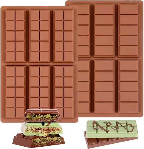Vista 10 de Moldes de silicona para bombas de chocolate caliente de 24 agujeros, 2 paquetes de mini moldes de semiesfera de 1 pulgada de media esfera para hacer