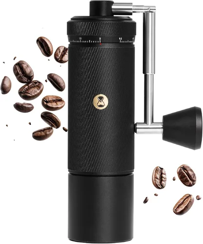 Vista 9 de Timemore S3 Molinillo de café manual - Ajuste externo con rebaba patentada de acero inoxidable Molinillo de café manual de alta precisión Negro