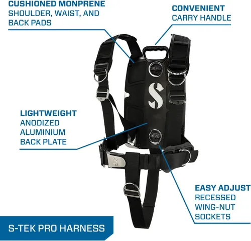 Vista 4 de SCUBAPRO S-Tek Pro Harness, with Back Plate