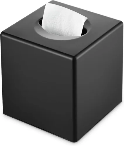 Vista 10 de Y-in Hand Funda para caja de pañuelos, soporte cuadrado para caja de pañuelos faciales, accesorios de almacenamiento para tocador de baño, encimeras