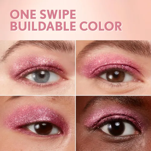 Vista 6 de Covergirl Exhibitionist by Kelsea Ballerini - Sombra de ojos líquida con purpurina, altamente pigmentada, acabado brillante, de larga duración