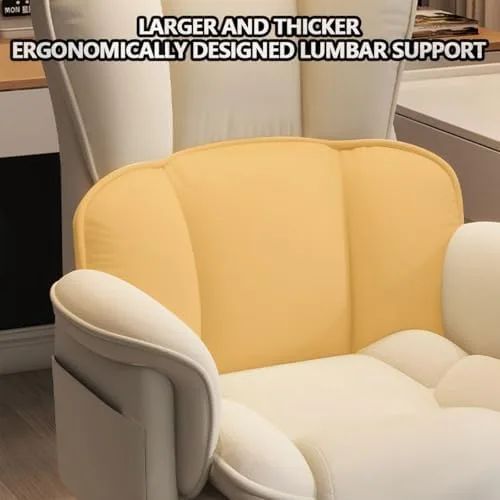 Vista 8 de Big & Tall Executive Office Chair - Ergonomic High Back Leather Chair with Armrests, Footrest, Adjustable Height & Tilt Lock, Lumbar Support for