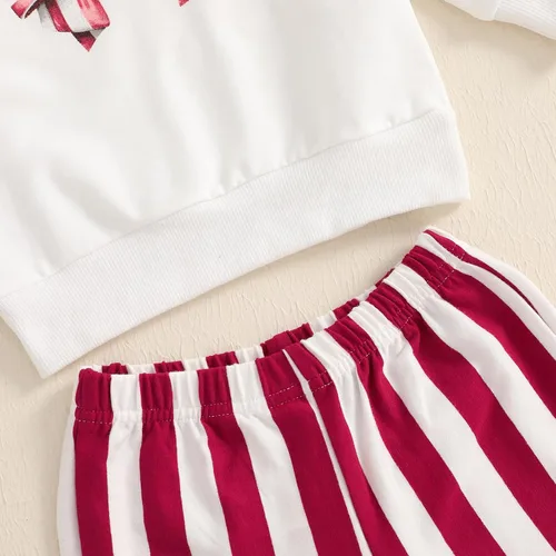 Vista 55 de Kaipiclos Ropa occidental para bebé niña, con lindo estampado con volantes, manga larga, pantalones para otoño e invierno, trajes de vaquera