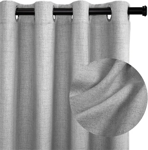 Vista 11 de Cortinas 100% Blackout Shield para puerta corrediza, cortinas extra anchas de 108 pulgadas de largo, cortinas con ojales para puerta de patio, 50
