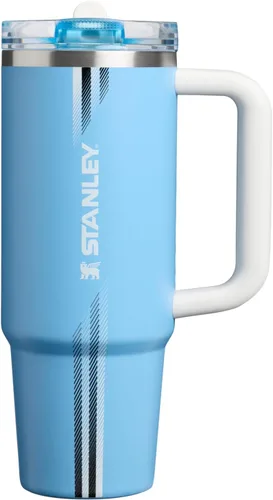 Vista 16 de STANLEY Quencher ProTour - Vaso con pajilla, 30 onzas, color blanco y azul Equipo Blanco Azul Oscuro
