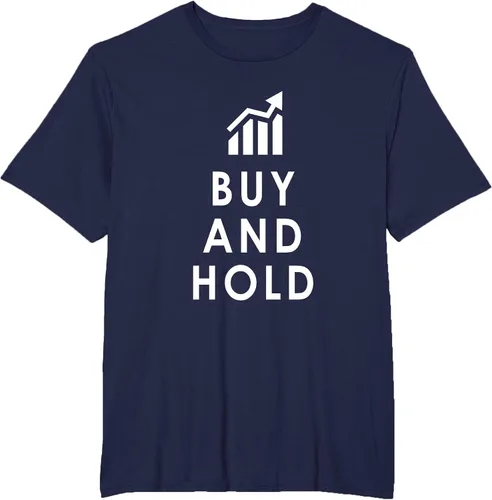Vista 40 de Stocks Investing Buy and Hold Investor T-Shirt Asphalt Grey