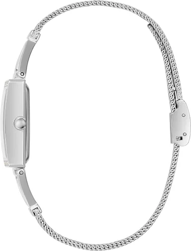 Vista 4 de GUESS US Womens Silver-Tone Mesh Analog Watch one