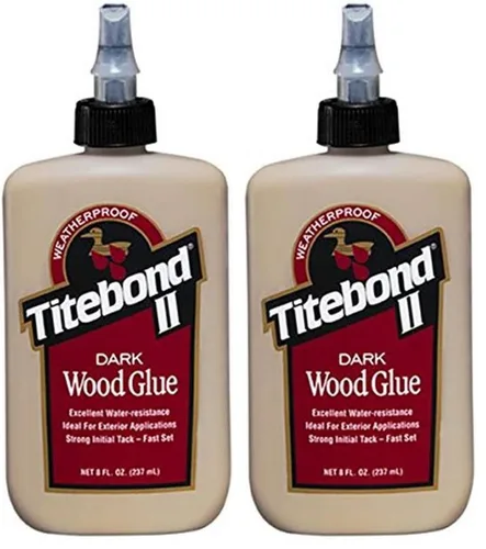 Vista 3 de Titebond 3703 - Pegamento para madera oscura de acetato de polivinilo de reticulación, 8 onzas, botella, ligero, líquido, 8 onzas, marrón Adhesivo