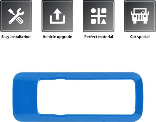 Vista 4 de RAZPOY Cubierta de botón del interruptor de faros para accesorios Ford Bronco 2021-2025 Azul